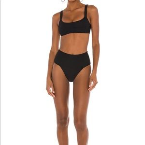 L*Space Desi Classic Bikini Bottom in Black